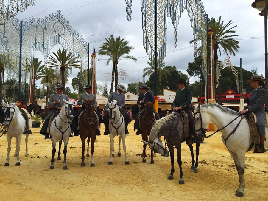 Horses are a basic element in the Jerez Festival, Paladar y Tomar